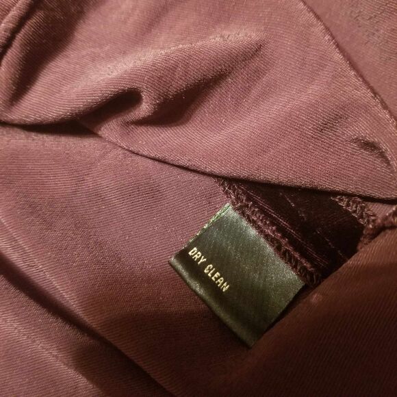 Lauren by Ralph Lauren Purple Velvet Long Sleeve Button Up 90's Womens Top Sz 4 - Picture 4 of 12